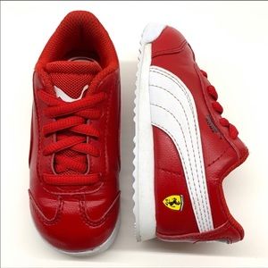 Puma Ferrari Rosso Corsa Red Shoes Toddler 8C